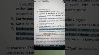 Becas Uni Cantabria en España!