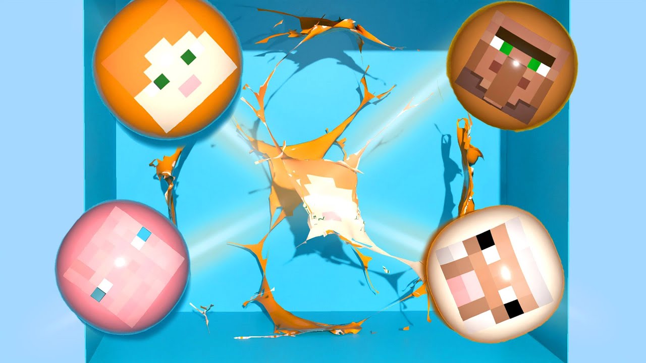 Minecraft Gum Texture Bubble gum but Minecraft - cloth simulations - YouTube