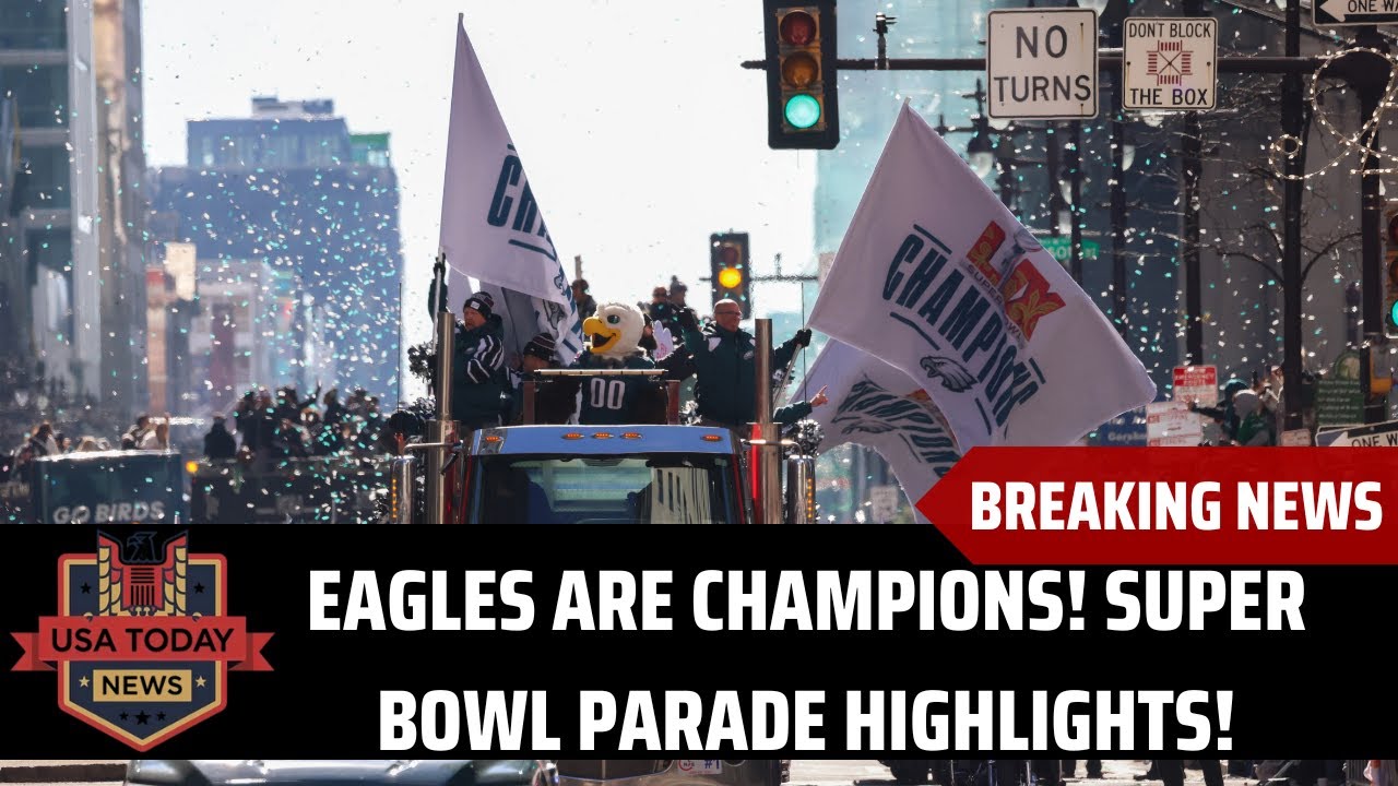 Eagles Celebrate Super Bowl 59 Win with Epic Parade in Philly! । USA ...