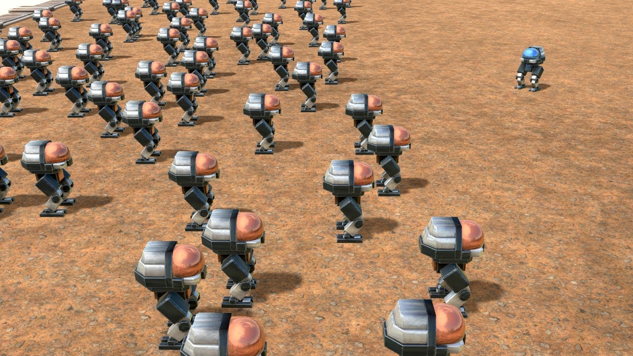 B DROID vs ALL UNITS Age Of Warbots not ARBS