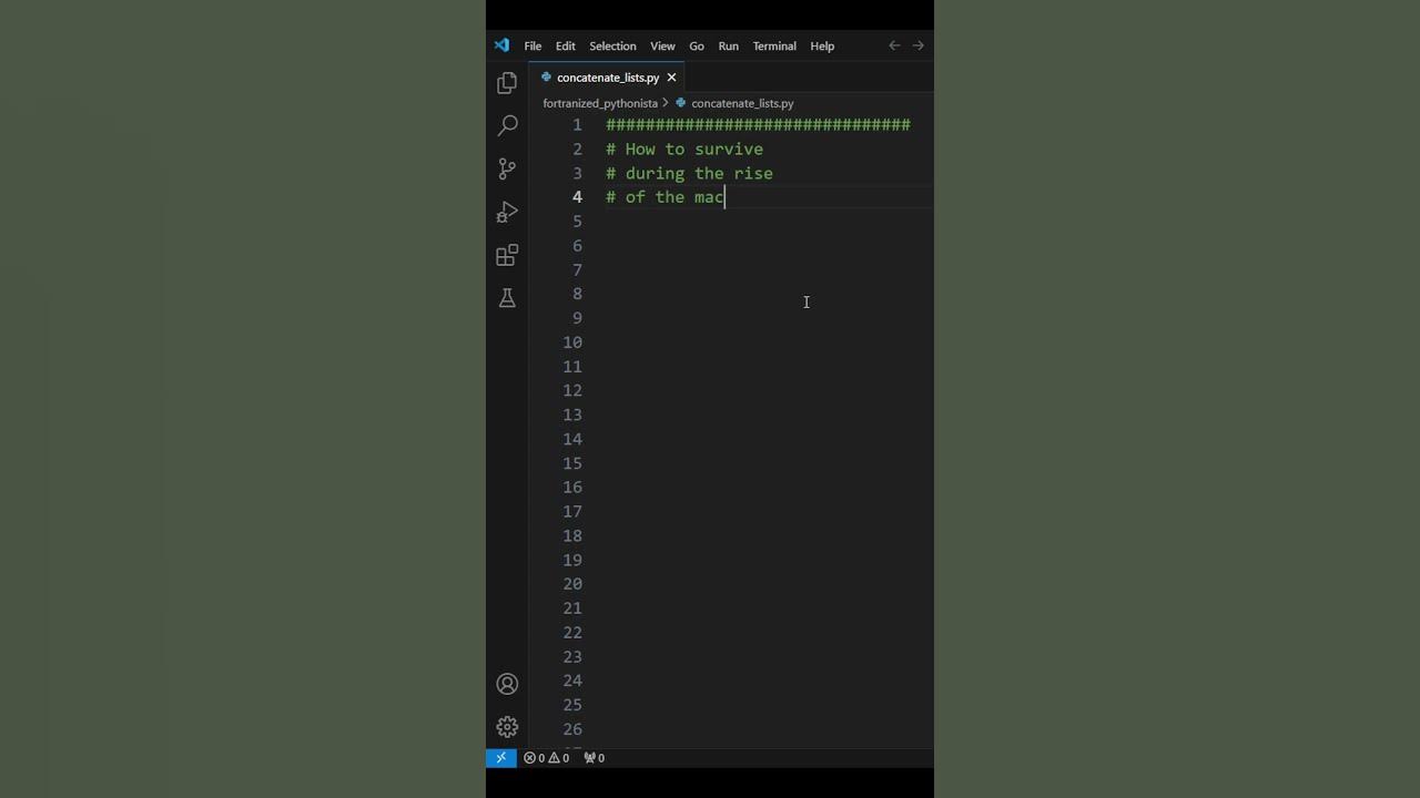 Fastest way to concatenate two lists #python - YouTube
