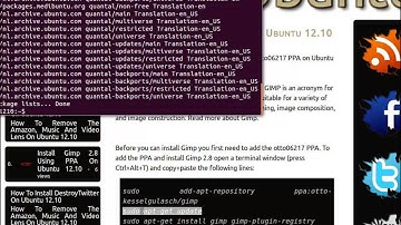 Install Gimp 2.8 Using PPA On Ubuntu 12.10
