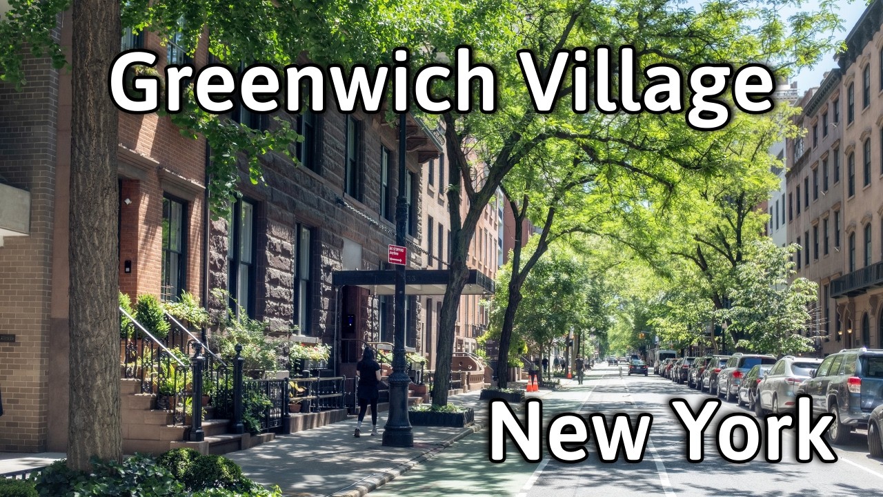 New York City Walking Tour: Greenwich Village, Culture and Million Dollar Brownstones | 4K