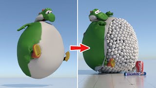 Yoshi Inhales Coke and Mentos, What Could Go Wrong?