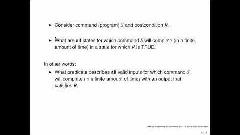 LAFF-On 2.2.2 The Weakest Precondition Part 1