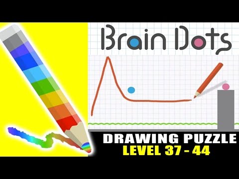 Brain Dots - Draw and Solve : Level 37-44 ios Gameplay