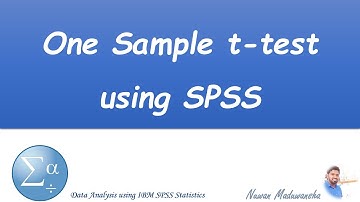 One Sample t-test using SPSS | SPSS Sinhala Tutorial | Data Analysis using SPSS