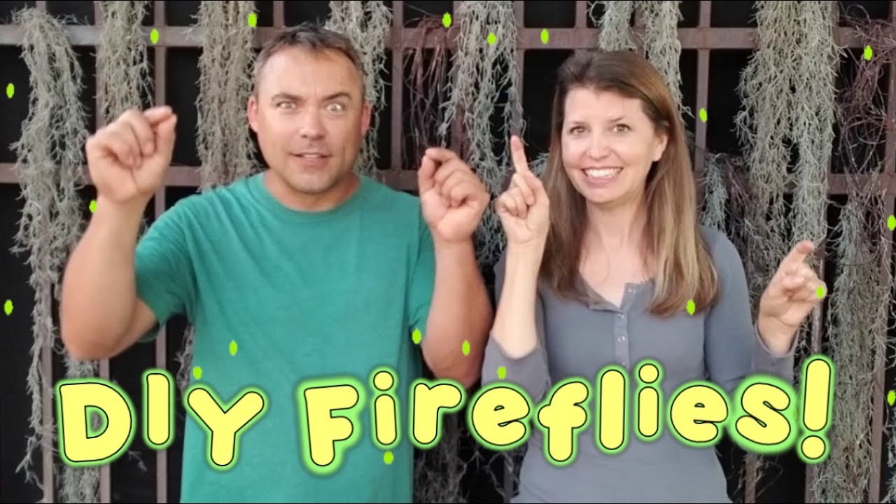 Easy Glow In The Dark Firefly Decoration - DIY Lightning Bug Effect Halloween Prop