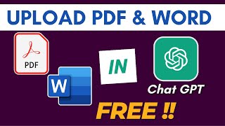 كيفية تحميل ملفات PDF ومستندات Word إلى ChatGPT