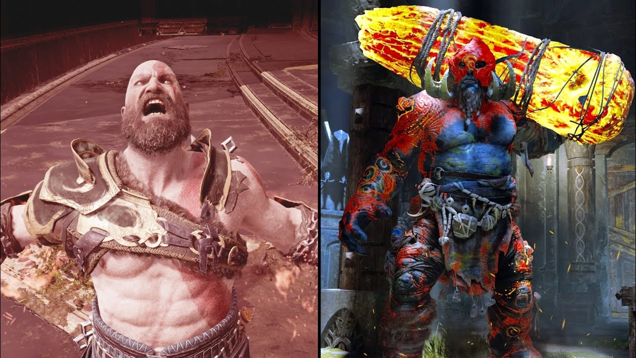 God Of War - Kratos Spartan Rage Vs Trolls Gameplay