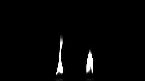 Candles synchronized oscillations