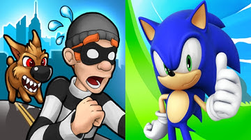 Robbery Bob vs Sonic Dash Gameplay Android,ios Part 26