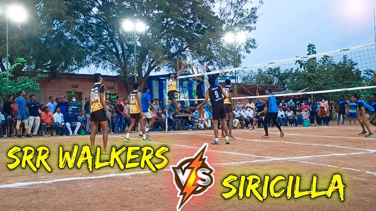 SRR Karimnagar VS Siricilla Volleyball Fianl Match🏐 || 1st Set 🔥|| #SportsAdda 🏐🏐🏐