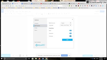 Creating a Google Doc, Opening Setting in EquatIO, Using the Equation Editor/Predictor