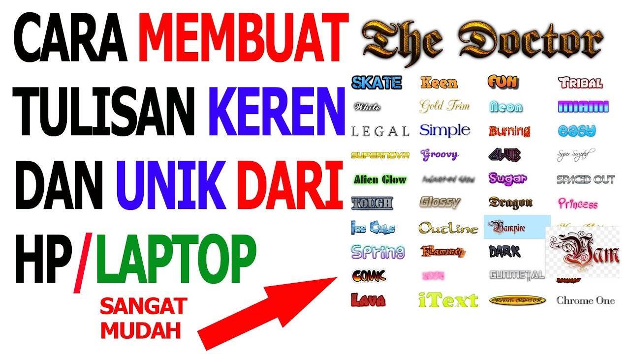 Cara Membuat Tulisan Unik Di Laptop - Kumpulan Tips