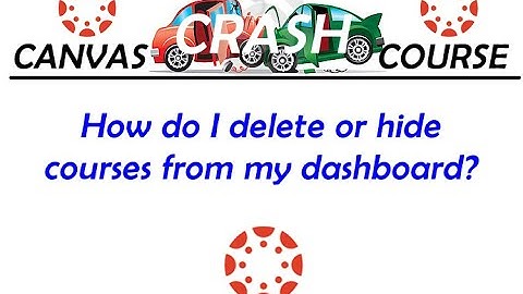 Learning Canvas - How to clear up my Canvas Dashboard?