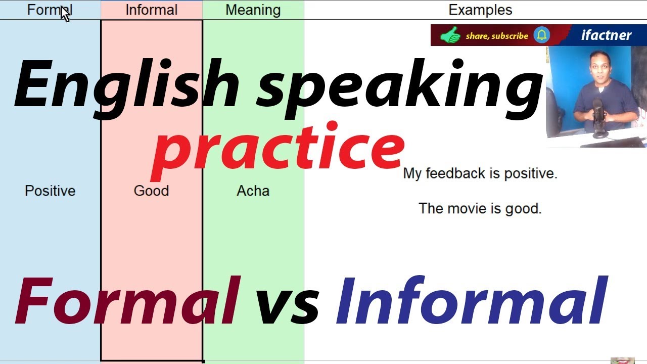 pin on formal and informal english words with meaning and examples