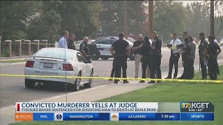 Murderer swears at judge, removed from courtroom at sentencing