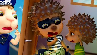 Knock Knock Open Up! Little Cop Chasing Thief | Funny Kids Stories | Dolly And Friends 3D