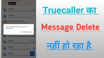 Truecaller Ka Message Kaise Delete Kare | Truecaller message delete Nahi Ho Raha
