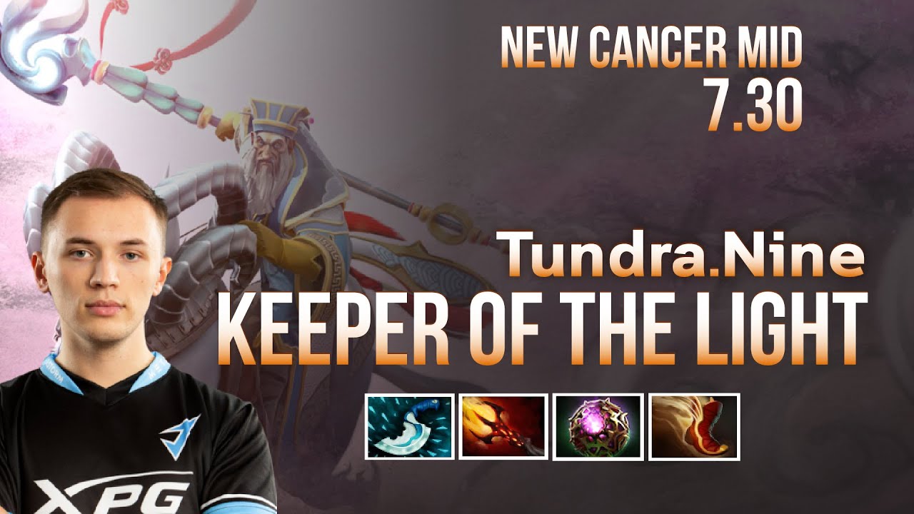 New CANCER Midlane KEEPER OF THE LIGHT - Dota 2 Pro gameplay BY Tundra.Nine [7.30]