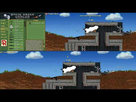 Cortex Command: Well placed high-speed rocket