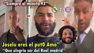 ZIDANE Y EX JUGADORES DEL MADRID REACCIONARON ASI A LA REMONTADA del REAL MADRID VS BAYERN 2-1 HOY