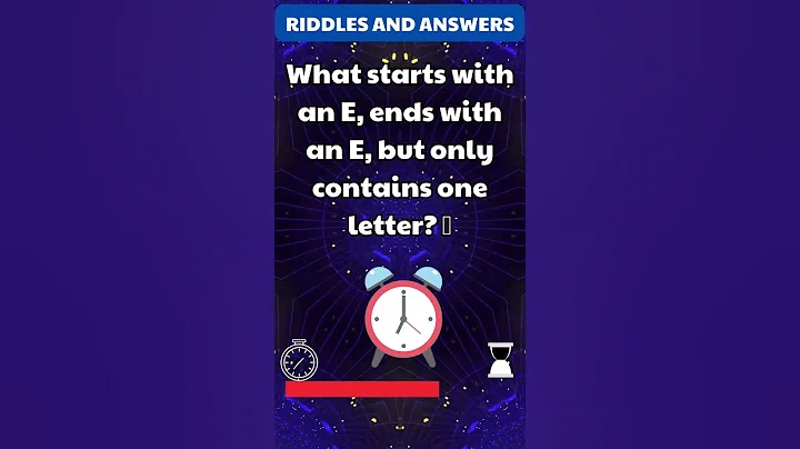 What starts with an E, ends with an E, but only contains one letter? 🤔 Riddles and Answer #riddles