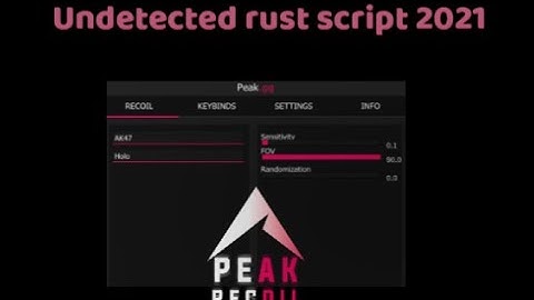 Peak.gg | undetected rust scripts | 2021