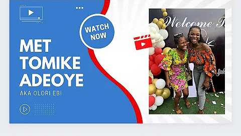 BEAUTIFUL MOMENTS WITH TOMIKE ADEOYE aka OLORI EBI! #happypeople #familymembers #tomikeadeoye