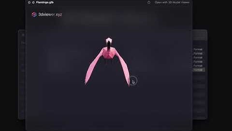 QuickLook Animated glTF | 3D Viewer | MacOS