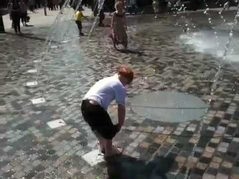 Fun in the fountain