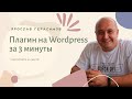 Создаем плагин на Wordpress за 3 минуты