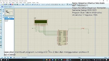 Simulasi Atmega8535 PROTEUS DAN CODEVISION menggunakan Push Button dan LCD 16x2