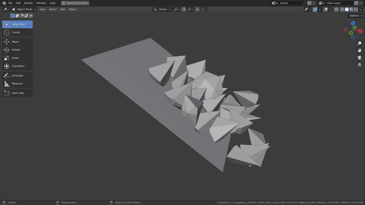Blender Tutorial - Timed cell fracture animation - YouTube