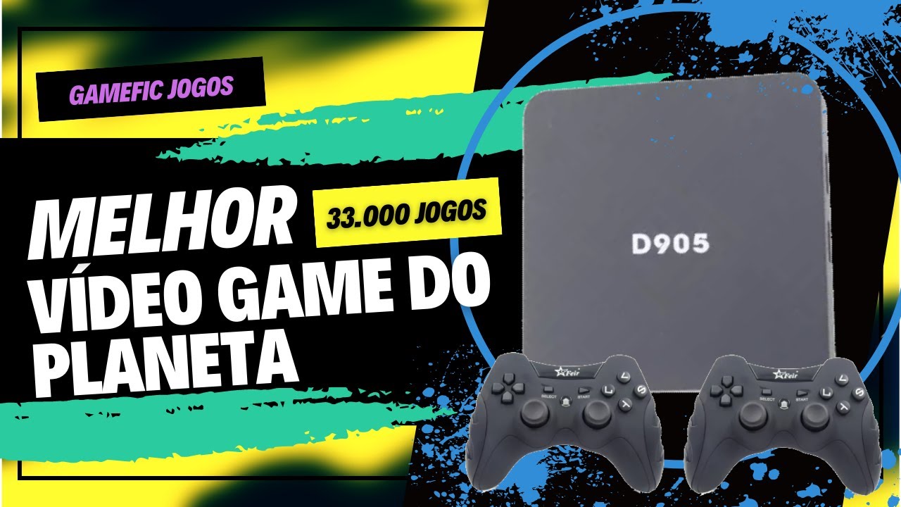 GameBox 4K™ 10.000 Jogos PS2 Nitendo Atari Retrô + 2 Controle sem Fio