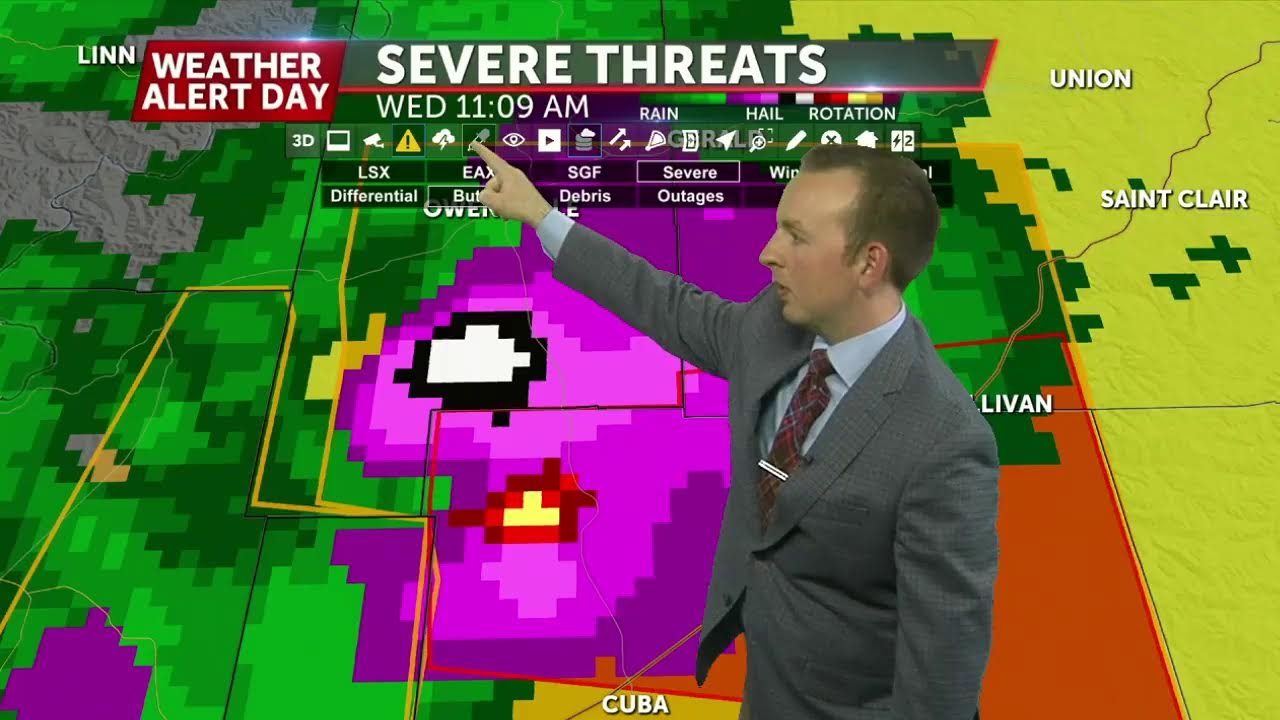 MidMissouri severe thunderstorm warnings south of Jefferson City May 8