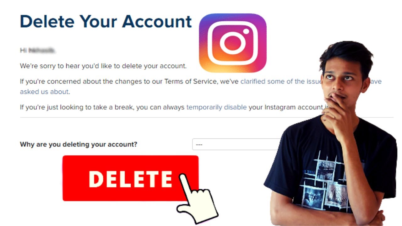 How to Delete / Deactivate Old Instagram Account Permanently
