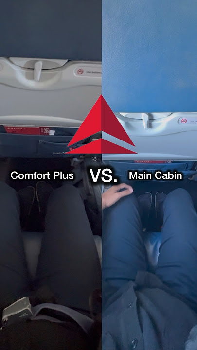 DELTA COMFORT PLUS VS MAIN CABIN SEAT COMPARISON ON BOMBARDIER CRJ900 - MCI to JFK #travel @Delta