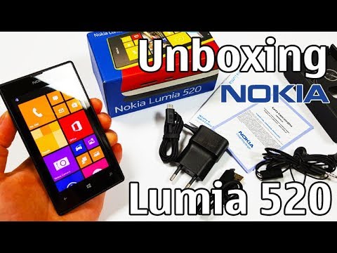 Nokia Lumia 520 Unboxing 4K with all original accessories RM-914 review