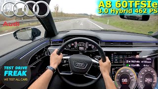 2024 Audi A8 60 TFSIe Quattro 462 PS TOP SPEED AUTOBAHN DRIVE POV