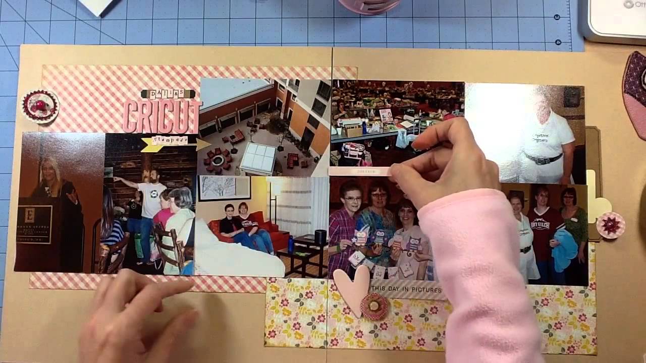Scrapbook Process 98 Dallas Cricut (Shimelle Perfect Collection) YouTube