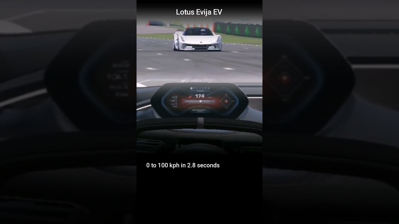 Lotus Evija EV doing zero to 342 kph in 10 seconds