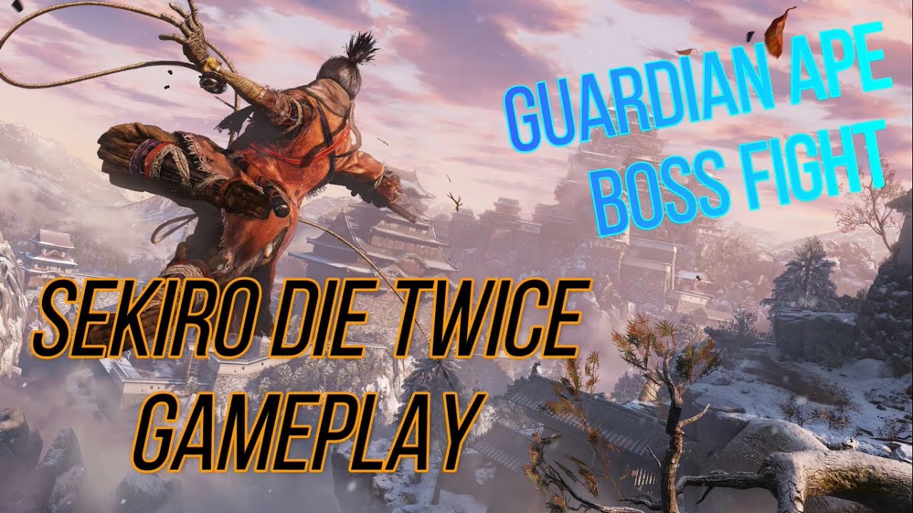 Sekiro Gameplay | Guardian Ape Boss Fight (no Damage,Demon Bell) - YouTube