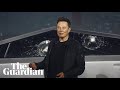 Armour glass windows on new tesla cybertruck shatter during demonstration mp3