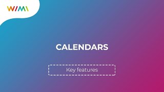 Calendars : Online shared calendar | Wimi (V7)