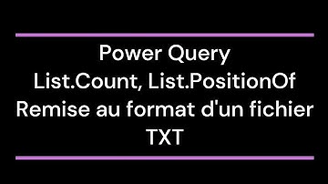 Power Query : Nettoyage Avancé de Fichier Texte avec Techniques de Liste et Text.Split
