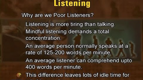 Listening | Introduction to e-Learning & Teaching for Faculty | VU001F_Topic123