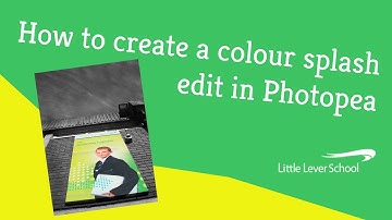How to create a colour splash edit in Photopea