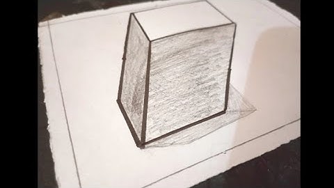 How to draw cube in 3D||Easy Drawing Tutorial#3d#drawing